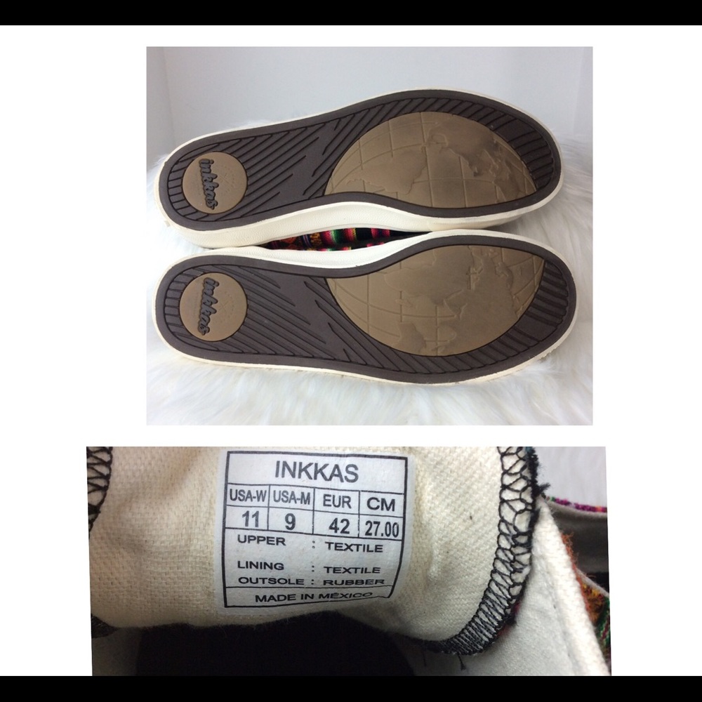 Inkkas Spectrum Lowtop Sneakers Boho Sz 11 - Picture 8 of 8